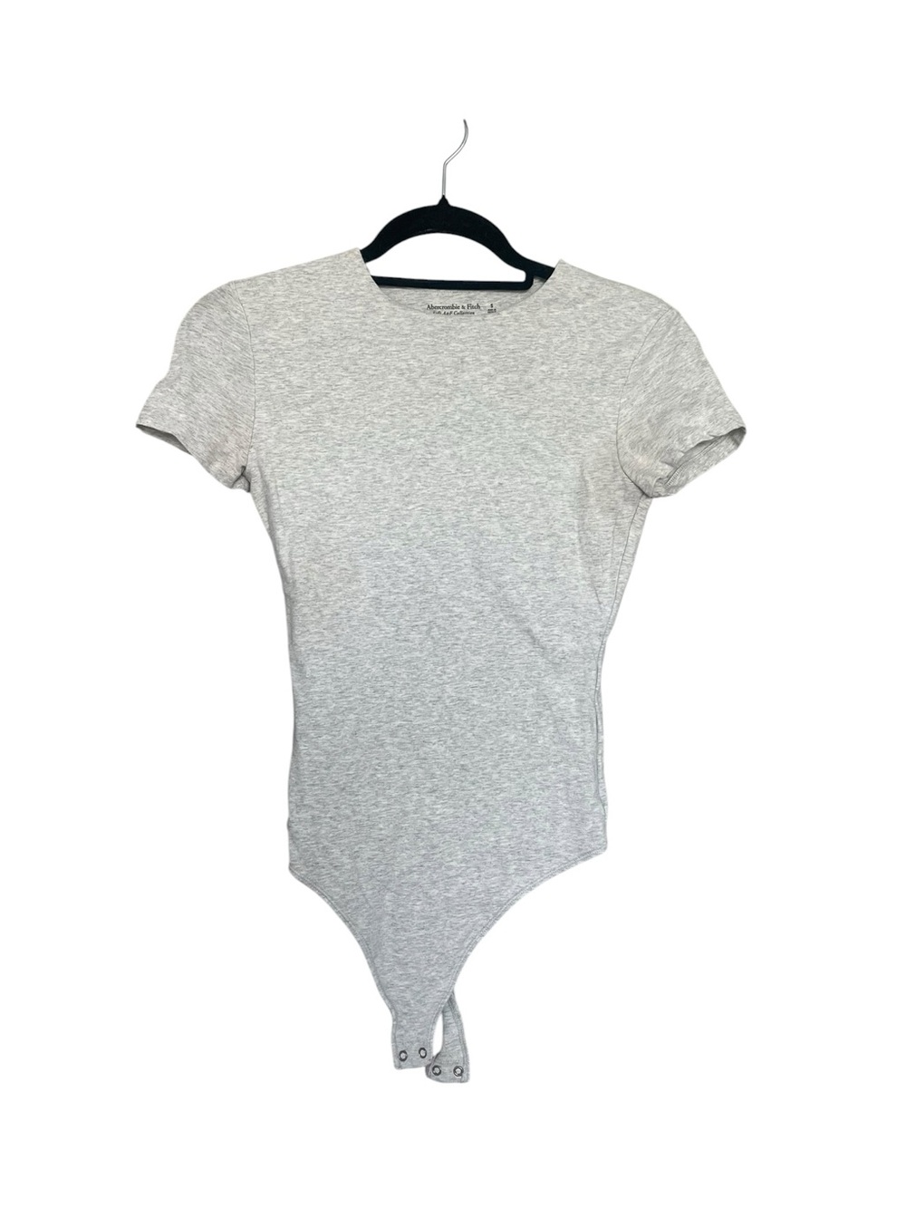 Abercrombie & Fitch Heather Gray Short Sleeve Bodysuit